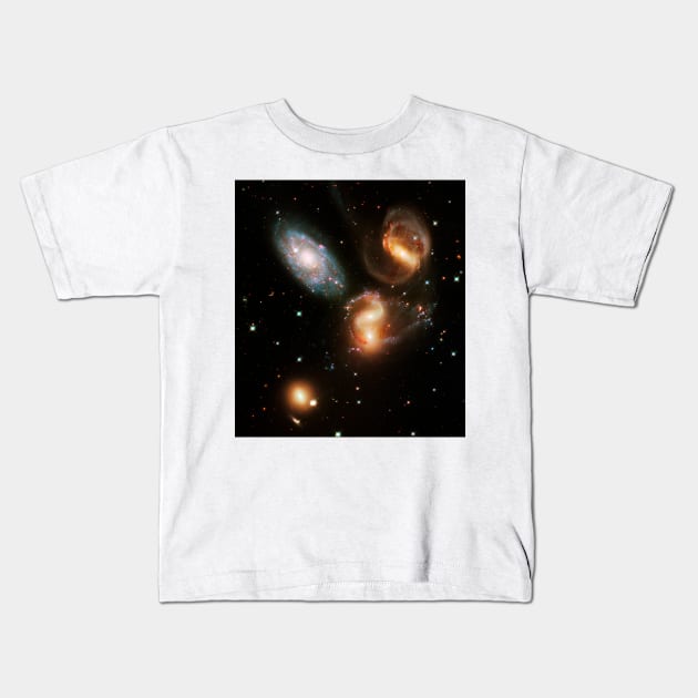 Stephan's Quintet galaxies, HST image (C021/9270) Kids T-Shirt by SciencePhoto